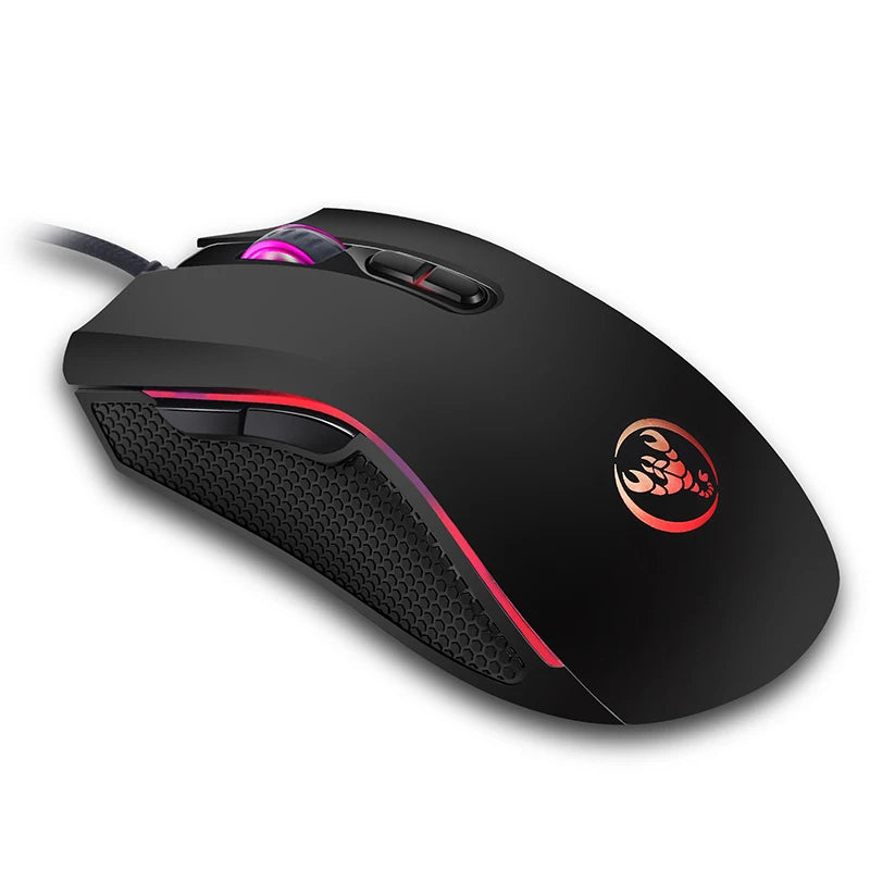 Mouse Gamer USB 3200 DPI 7 Botões com LED RGB